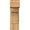 Ekena Millwork Merced Block Rough Sawn Bracket w/ Offset Brace, Western Red Cedar, 8"W x 18"D x 26"H BKT0806X18X26MRC05RWR - alternate 3